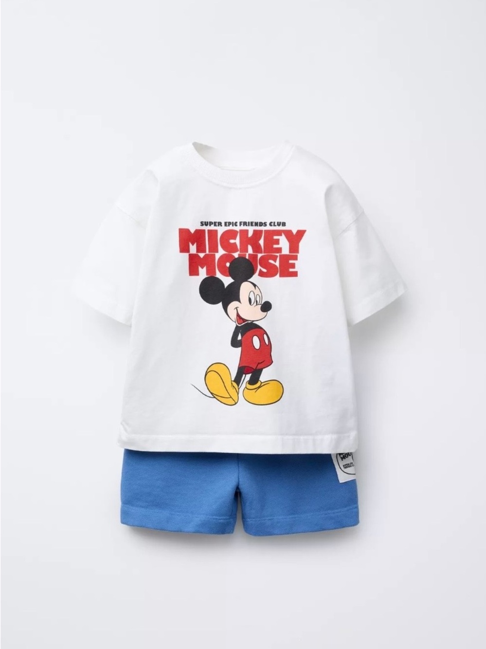 Disney Mickey Mouse White and Red Kids T-Shirt